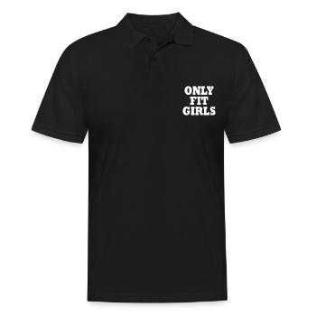 Only fit girls - Männer Poloshirt - Schwarz - Vorne - Kai (181cm)