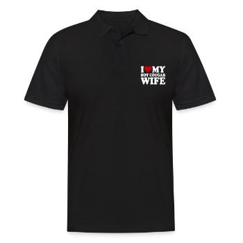 I love my hot cougar wife - Polo Homme - noir - Devant - Kai (181cm)