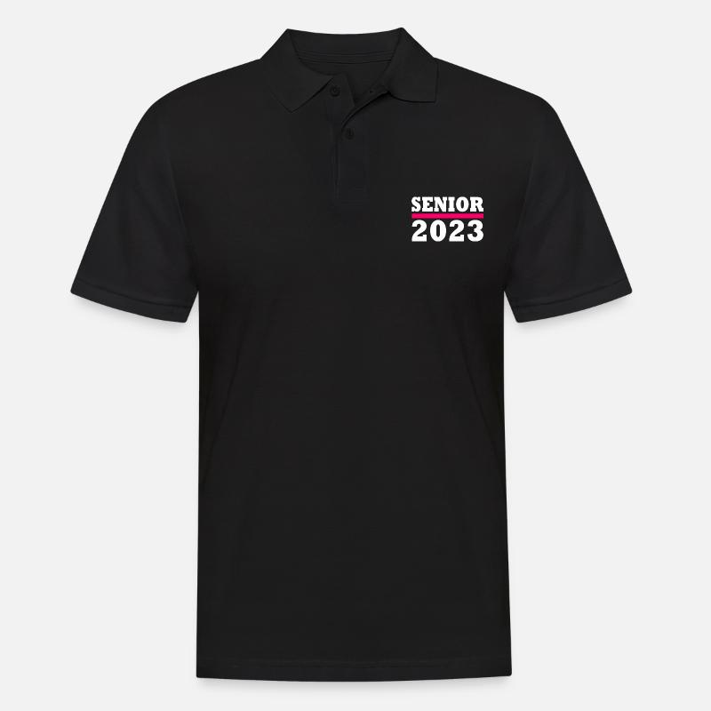 Senior 2023 - Männer Poloshirt - Schwarz