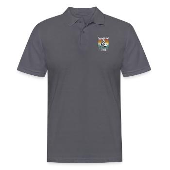 Paresseux légendaire depuis décembre 1991 anniversaire - Polo Homme - charbon - Devant - Nico (186cm)