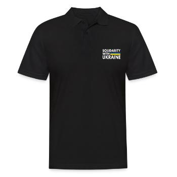 Solidarity with ukraine - Polo Homme - noir - Devant - Kai (181cm)