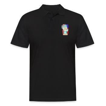 Gnome Of Liberty - Men's Polo Shirt - black - Front - Kai (181cm)
