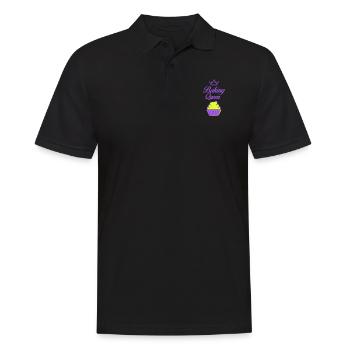 baking queen - Men's Polo Shirt - black - Front - Kai (181cm)
