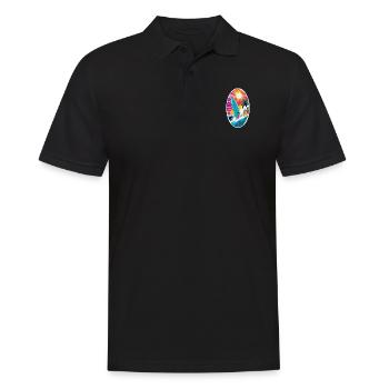surf plage palmier soleil vacances - Polo Homme - noir - Devant - Kai (181cm)