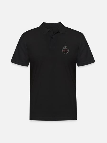 Cubes - Männer Poloshirt - Schwarz