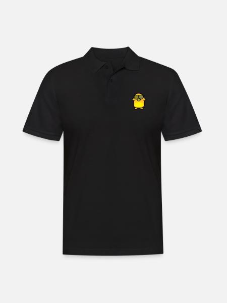cool penguin - Men's Polo Shirt - black