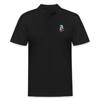 Hamburg Hamburger Deern Norddeutsch Möwe Beanie - Männer Poloshirt - Schwarz - Vorne - Kai (181cm)