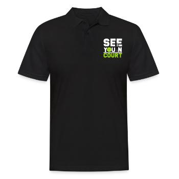 court de tennis - Polo Homme - noir - Devant - Kai (181cm)