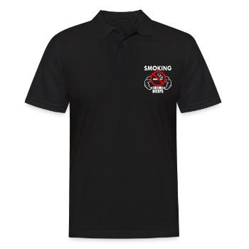 Smoking shrinks the biceps - Polo Homme - noir - Devant - Kai (181cm)