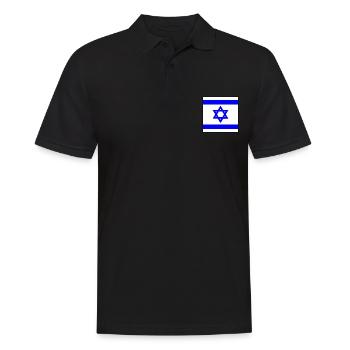 Israel - Men's Polo Shirt - black - Front - Kai (181cm)