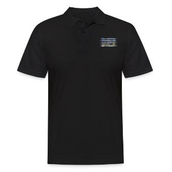 snakes - Men's Polo Shirt - black - Front - Kai (181cm)