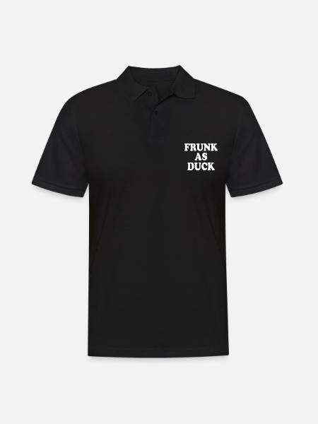 Frunk as duck - Männer Poloshirt - Schwarz