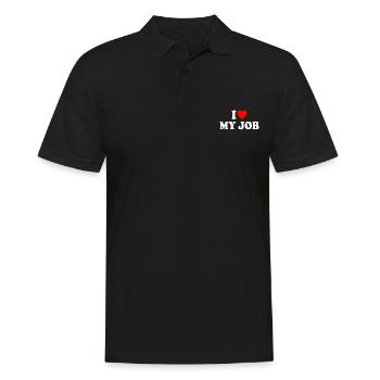 I love my job - Men's Polo Shirt - black - Front - Kai (181cm)