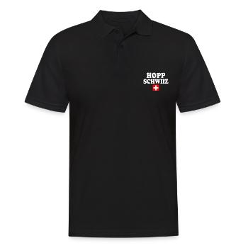 Hopp schwiiz - Polo Homme - noir - Devant - Kai (181cm)