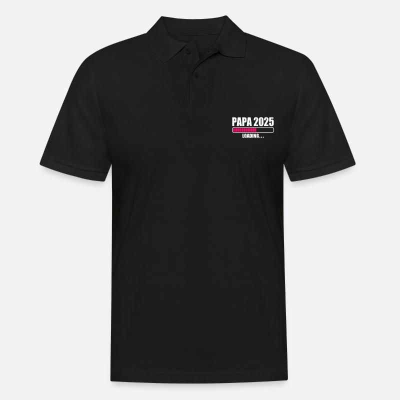 Papa 2025 - Männer Poloshirt - Schwarz