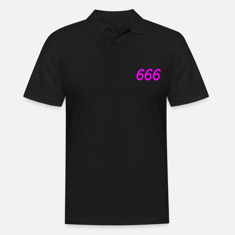 666 - Männer Poloshirt - Schwarz