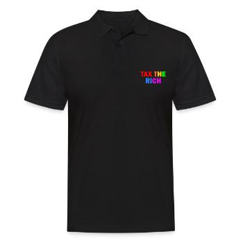 Tax the rich - Polo Homme - noir - Devant - Kai (181cm)