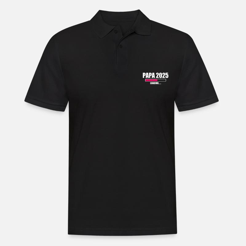 Papa 2025 - Männer Poloshirt - Schwarz