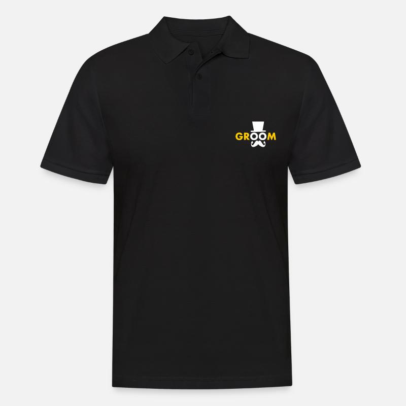 Groom - Männer Poloshirt - Schwarz