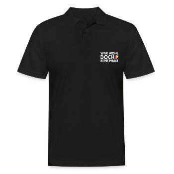 Das war wohl doch keine phase - Männer Poloshirt - Schwarz - Vorne - Kai (181cm)
