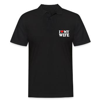 I love my wife - Polo Homme - noir - Devant - Kai (181cm)