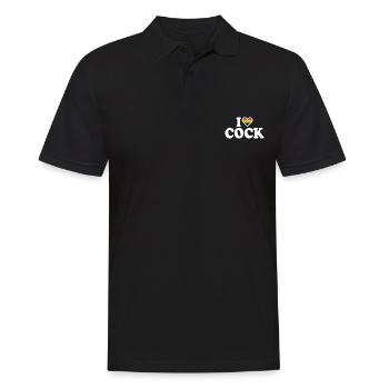 I love cock - Polo Homme - noir - Devant - Kai (181cm)
