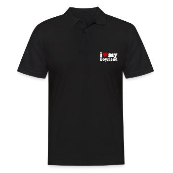 I love my boyfriend - Polo Homme - noir - Devant - Kai (181cm)