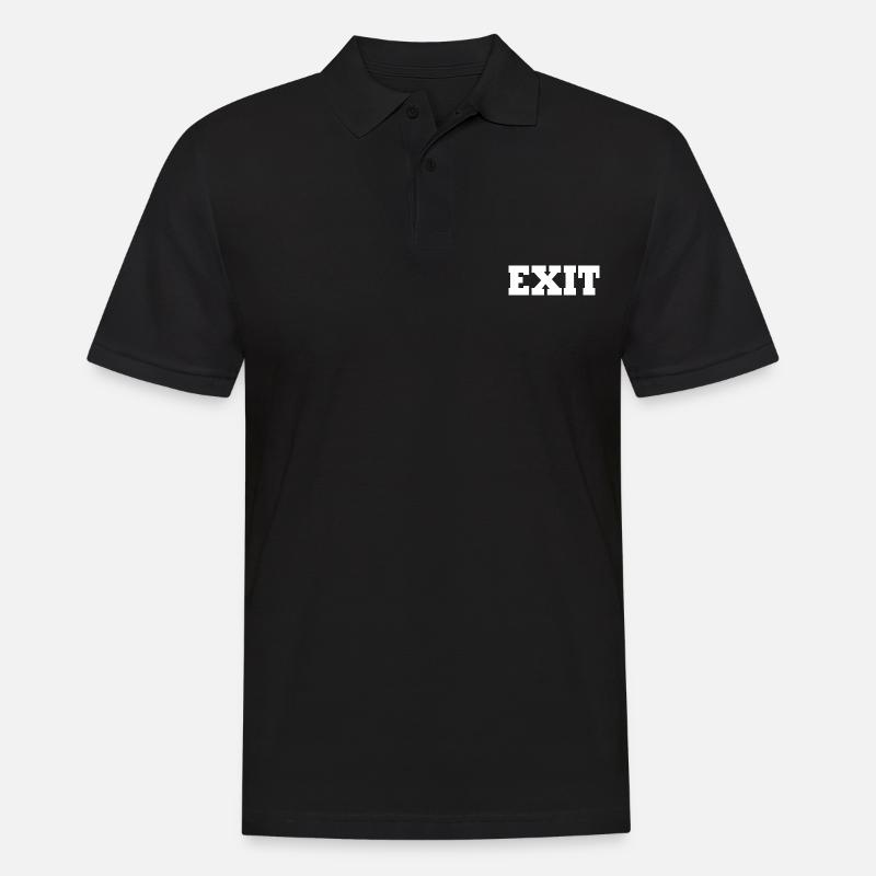 Exit - Polo Homme - noir