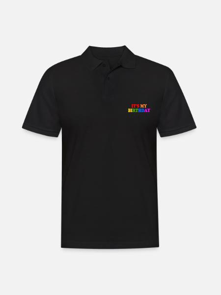 Its my birthday - Men's Polo Shirt - black