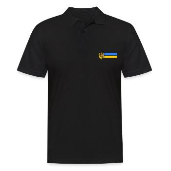 Ukraine - Polo Homme - noir - Devant - Kai (181cm)
