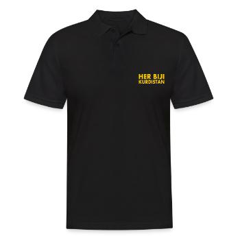 Her biji Kurdistan - Men's Polo Shirt - black - Front - Kai (181cm)