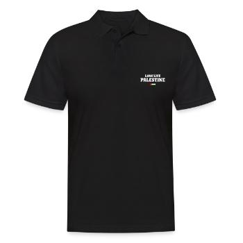 Long live palestine - Men's Polo Shirt - black - Front - Kai (181cm)