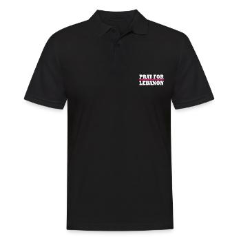 Pray for lebanon - Polo Homme - noir - Devant - Kai (181cm)