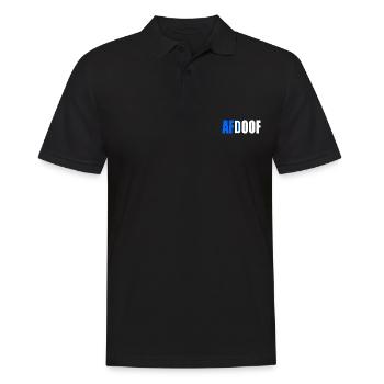 Afd doof afdoof - Männer Poloshirt - Schwarz - Vorne - Kai (181cm)