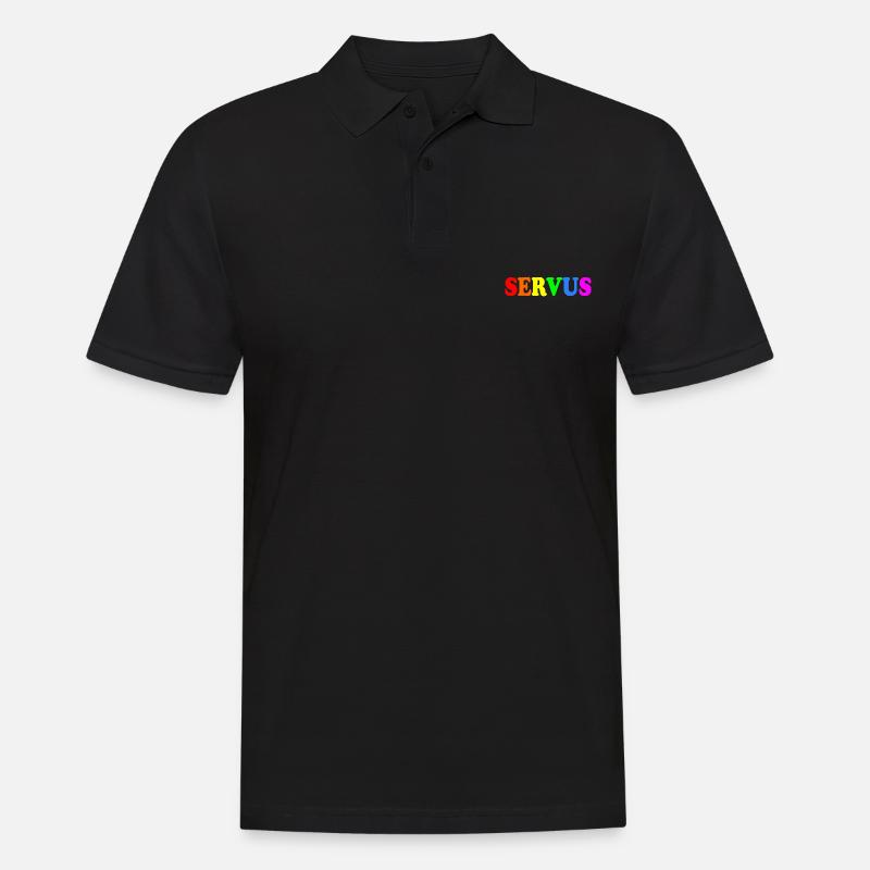 Servus - Männer Poloshirt - Schwarz