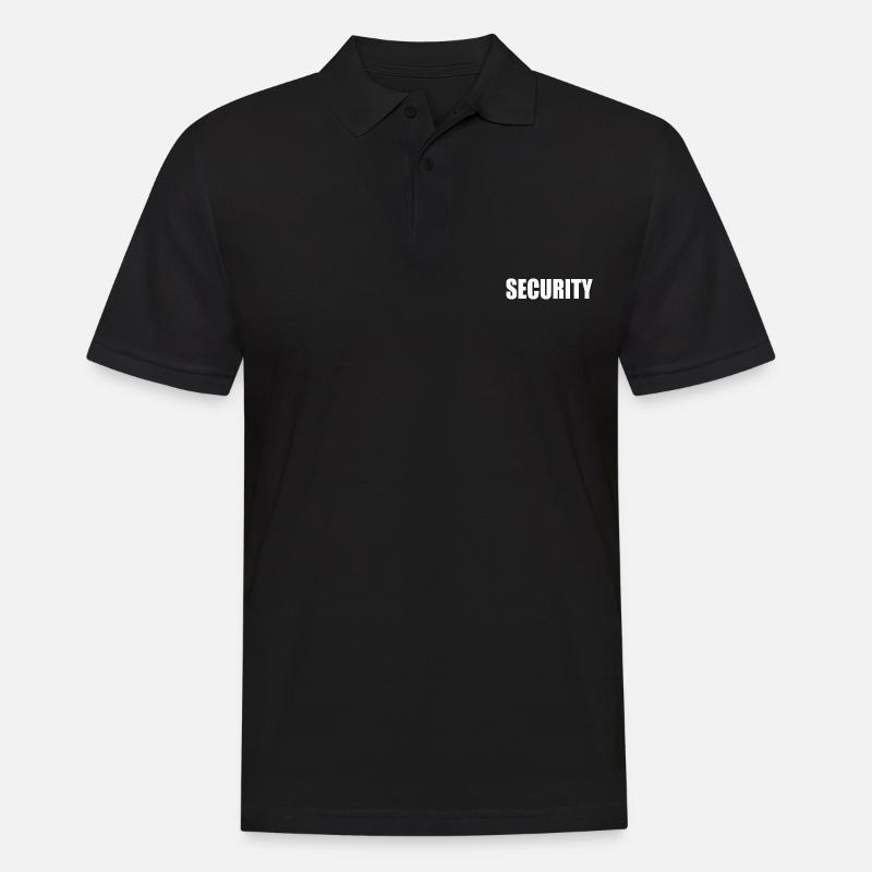 Security - Männer Poloshirt - Schwarz