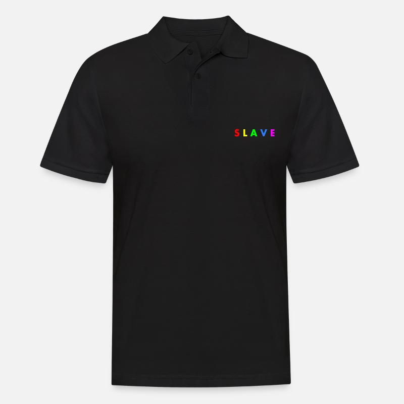 Slave - Männer Poloshirt - Schwarz