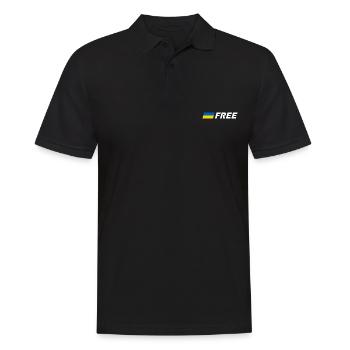 Free ukraine - Polo Homme - noir - Devant - Kai (181cm)