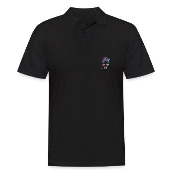 Fidschi - Männer Poloshirt - Schwarz - Vorne - Kai (181cm)