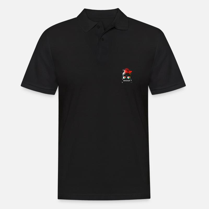 Madagaskar - Männer Poloshirt - Schwarz
