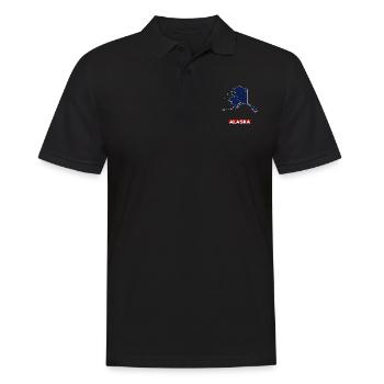 Alaska - Männer Poloshirt - Schwarz - Vorne - Kai (181cm)