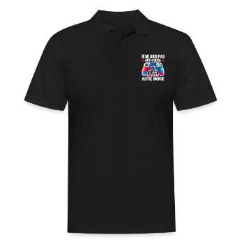 I'm not anti-social - Men's Polo Shirt - black - Front - Kai (181cm)