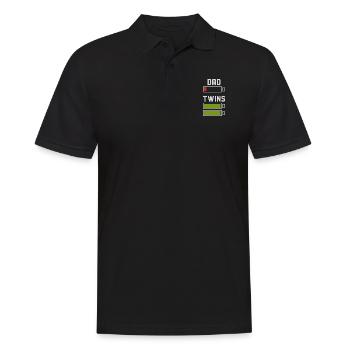 Papa de jumeaux - Polo Homme - noir - Devant - Kai (181cm)