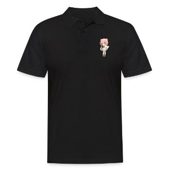 Anime und Katzen für Teen Manga kawaii Grafik - Männer Poloshirt - Schwarz - Vorne - Kai (181cm)