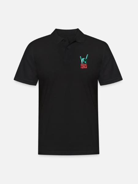 RockNRole V.1 - Men's Polo Shirt - black