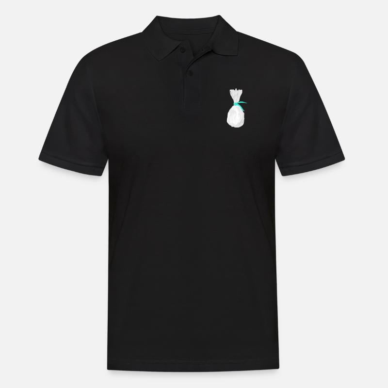 EIN HUHN - Männer Poloshirt - Schwarz