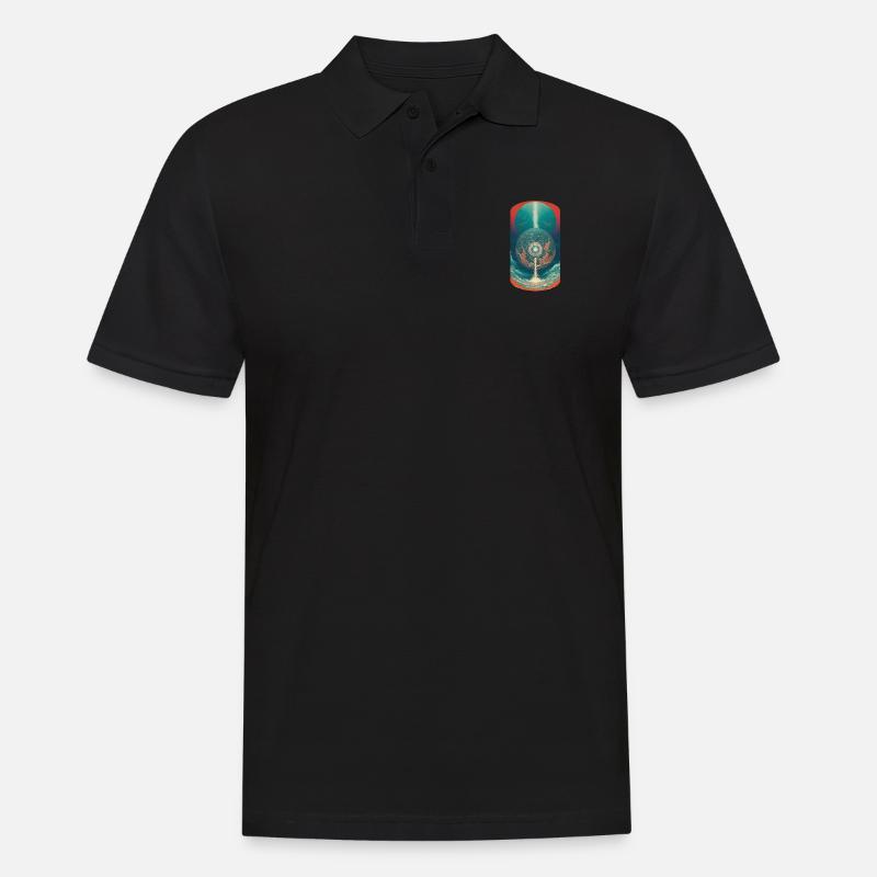 Späre - Männer Poloshirt - Schwarz