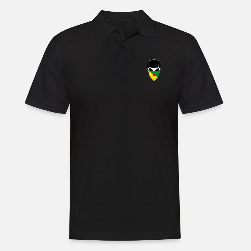 Bandana drapeau Guyane - Polo Homme - noir