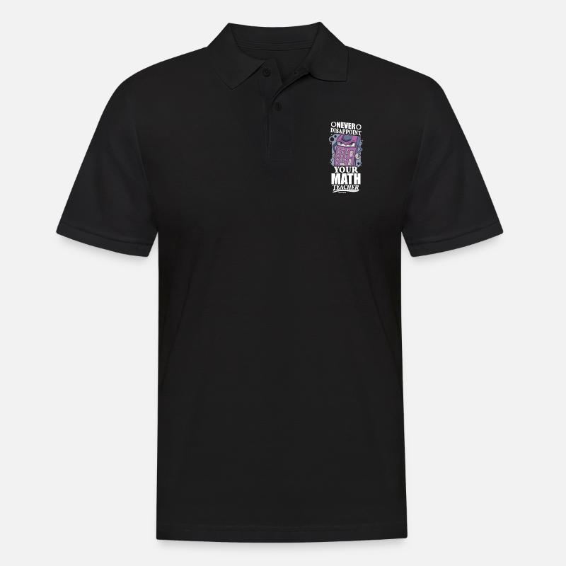 Mathématiques Math Mathématicien Math Professeur Cadeau - Polo Homme - noir