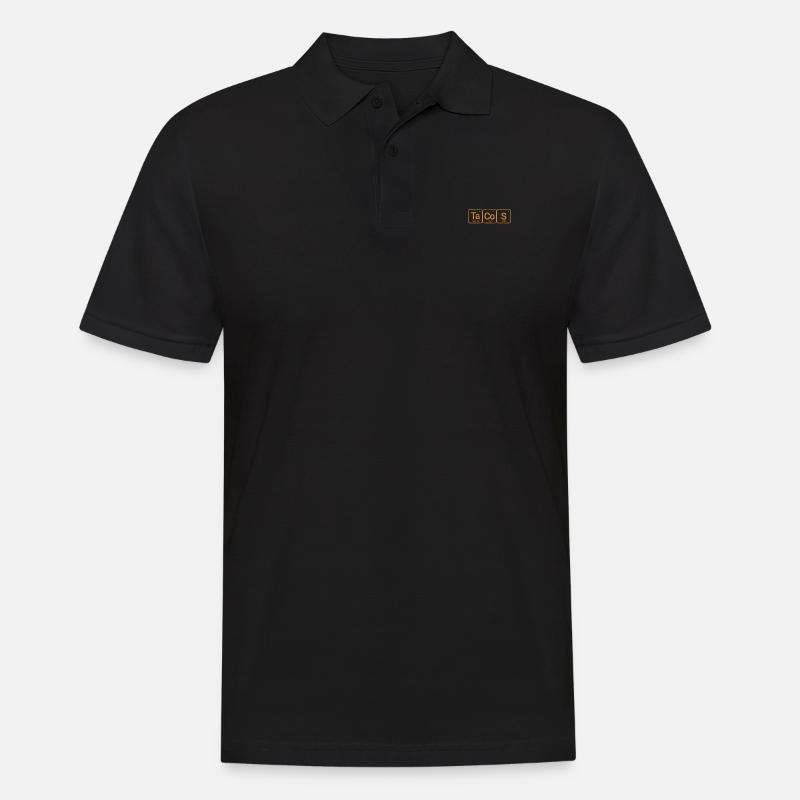 Tacos - Männer Poloshirt - Schwarz